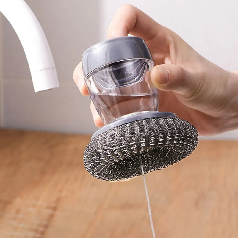 Escova de Limpeza com Dispenser de Detergente - Kit Com 2 Unidades