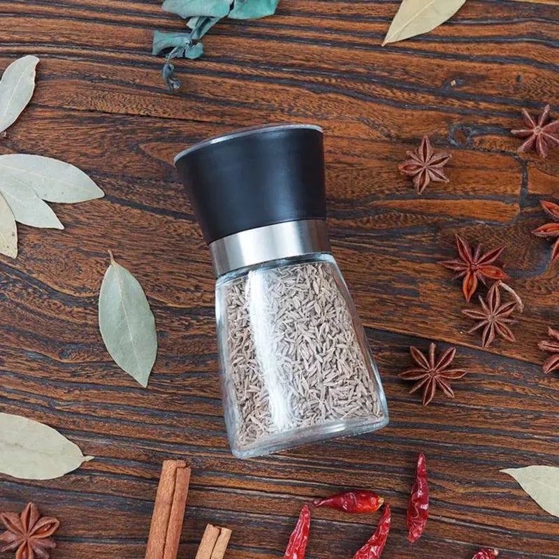 Moedor e Triturador de Pimenta e Sal - Kit Com 2 Unidades