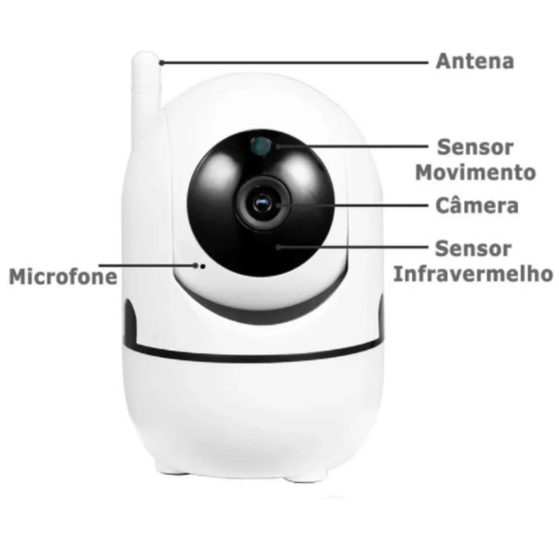 Babá Eletrônica Câmera Sem Fio Visão Noturna Infravermelho