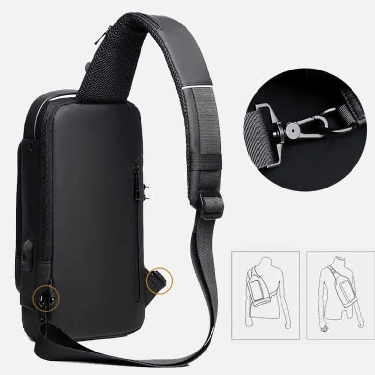 Mochila Anti-Furto - USB Slim Bag