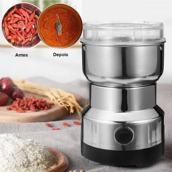 Moedor e Triturador Elétrico de Grãos e Temperos