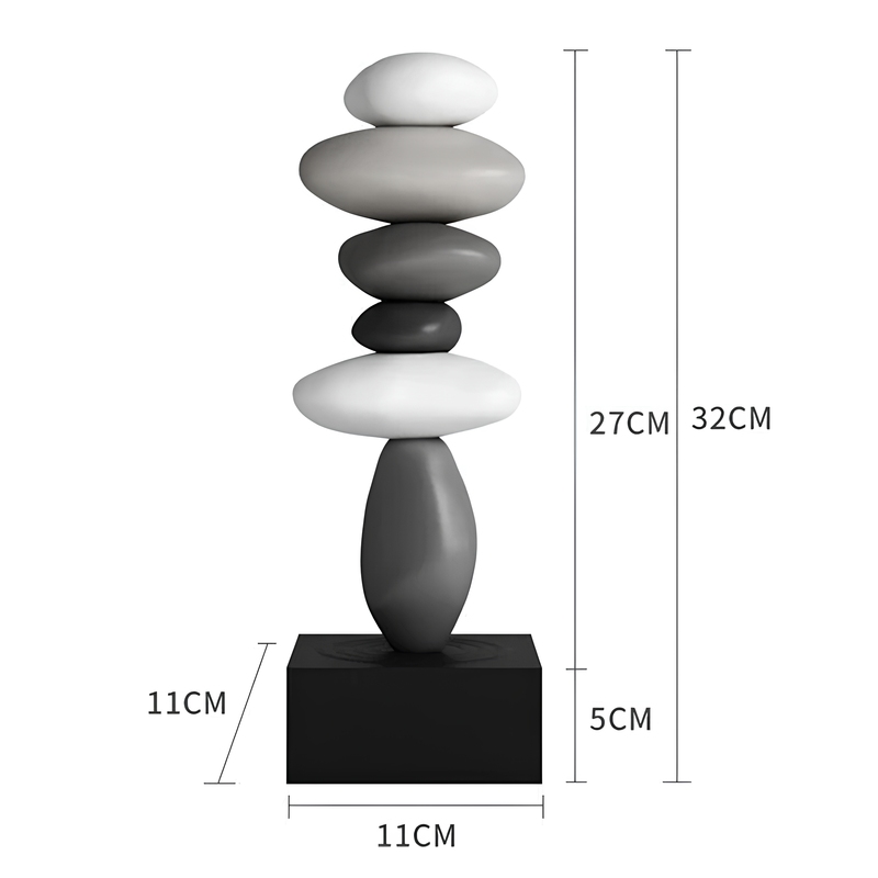 Escultura Decorativa Zen em Resina