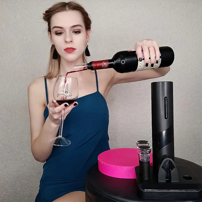 Abridor de Vinho Elétrico - Kit Completo