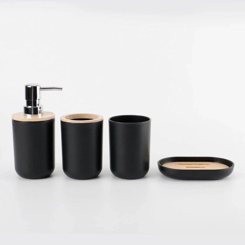 Dispenser Saboneteira e Copo de Banheiro - Kit Acessórios para Banheiro