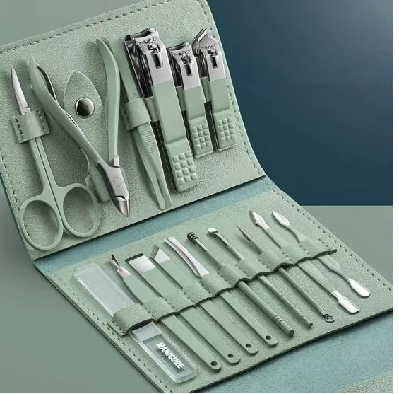 Elegance™ – Kit de Manicure Profissional 16 Peças da Neverdie
