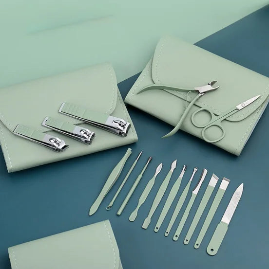 Elegance™ – Kit de Manicure Profissional 16 Peças da Neverdie
