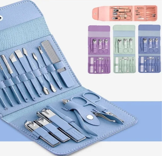 Elegance™ – Kit de Manicure Profissional 16 Peças da Neverdie