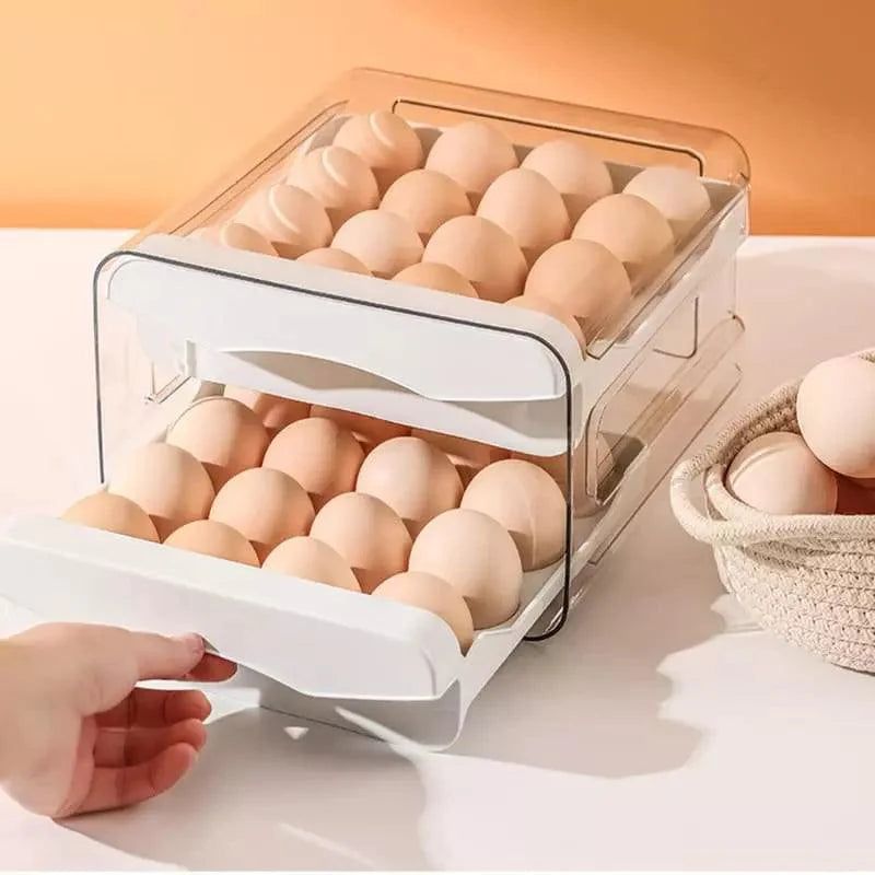 Organizador de Geladeira com Gavetas para Ovos