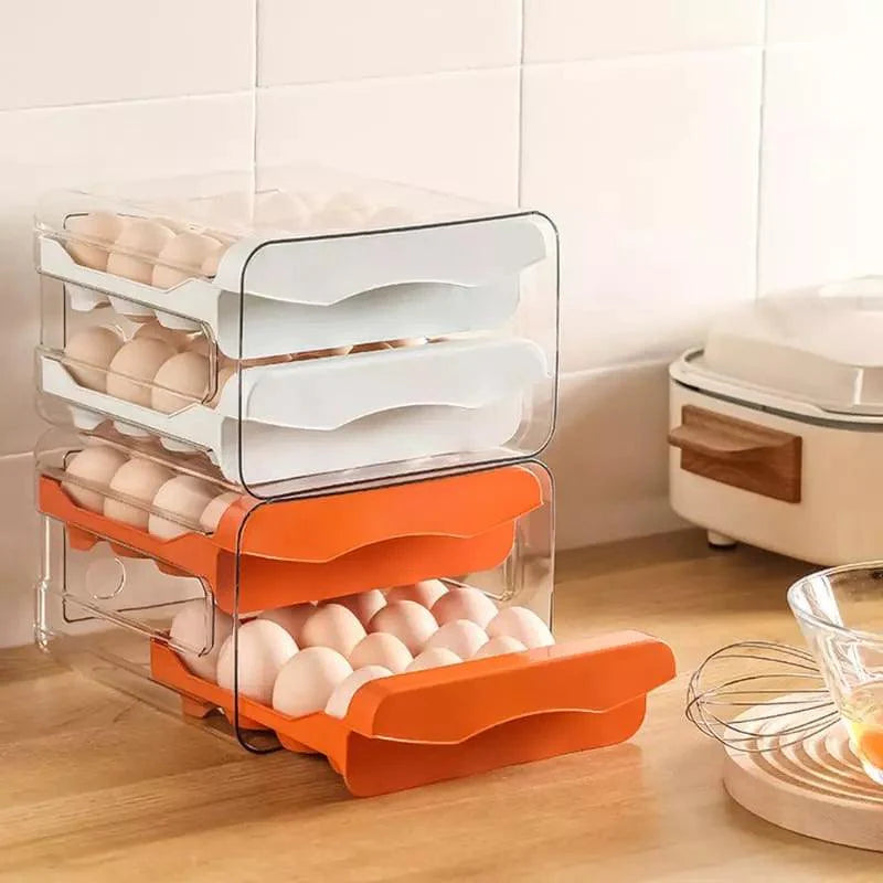Organizador de Geladeira com Gavetas para Ovos