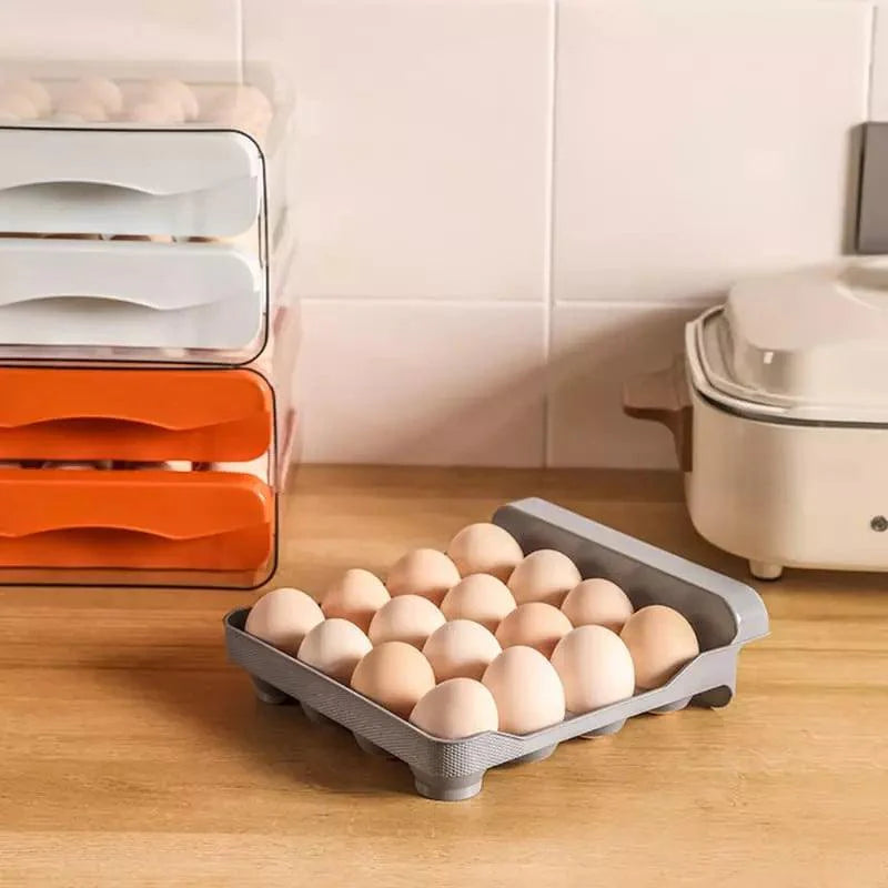 Organizador de Geladeira com Gavetas para Ovos
