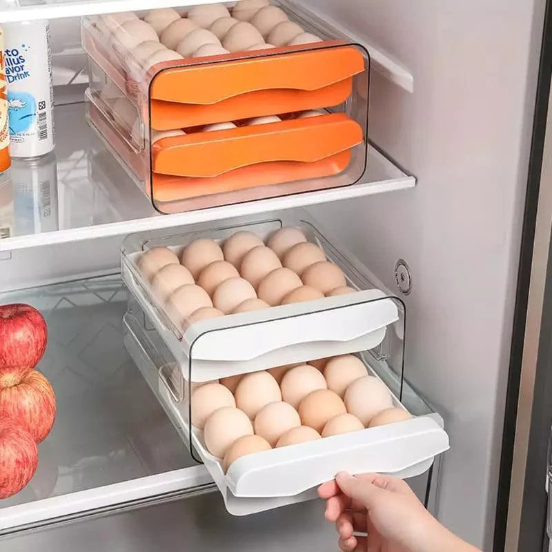 Organizador de Geladeira com Gavetas para Ovos