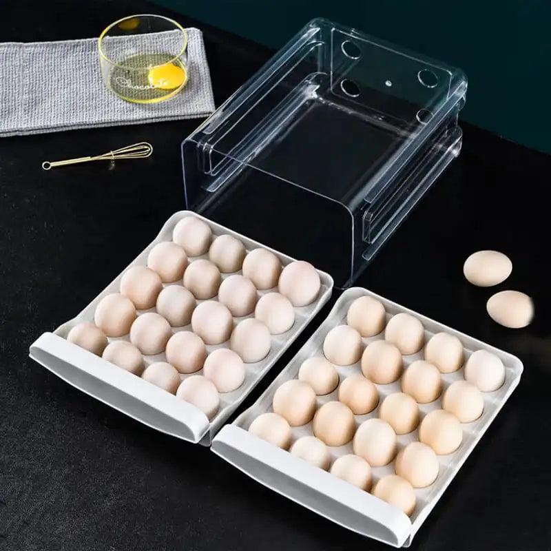 Organizador de Geladeira com Gavetas para Ovos