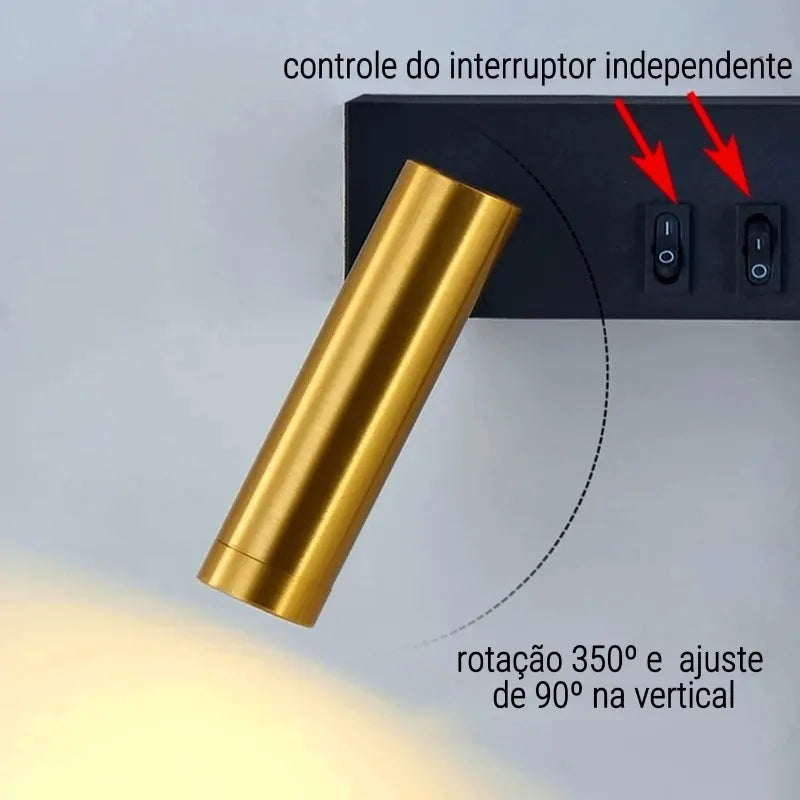 Luminária - Arandela Elegance LED Bivolt para Leitura