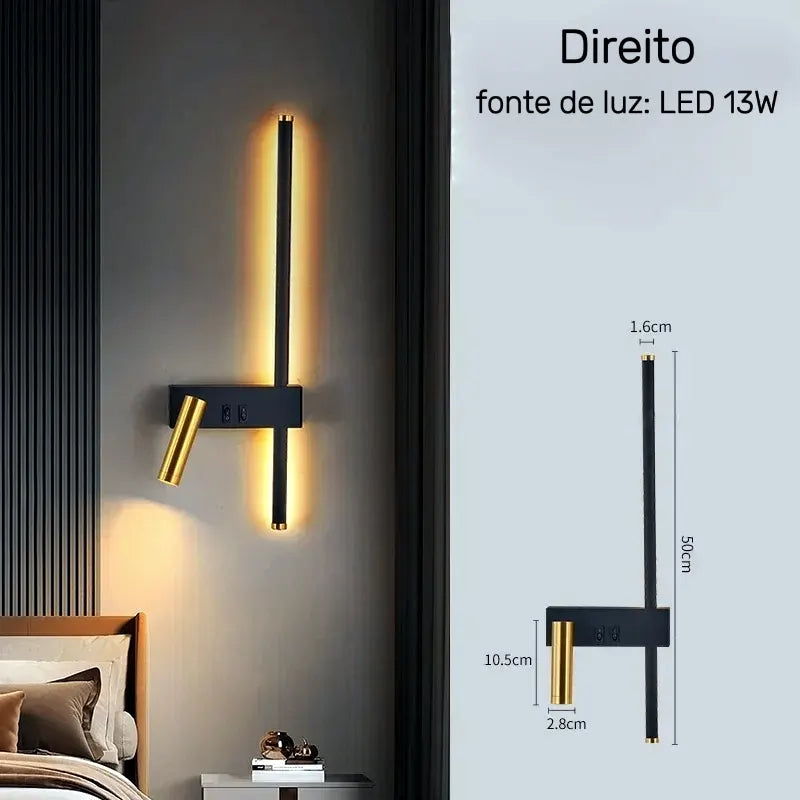 Luminária - Arandela Elegance LED Bivolt para Leitura