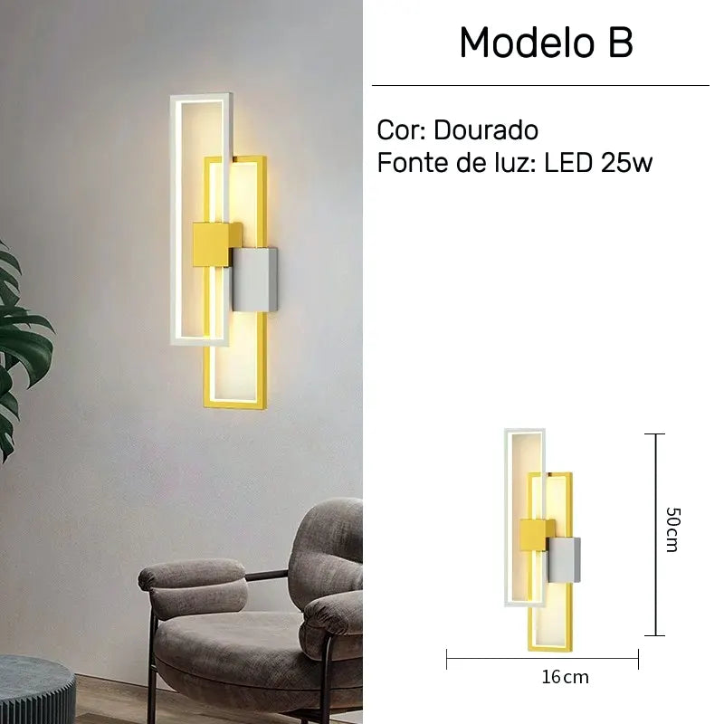 Arandela LED com Estrutura Entrelaçada Bivolt