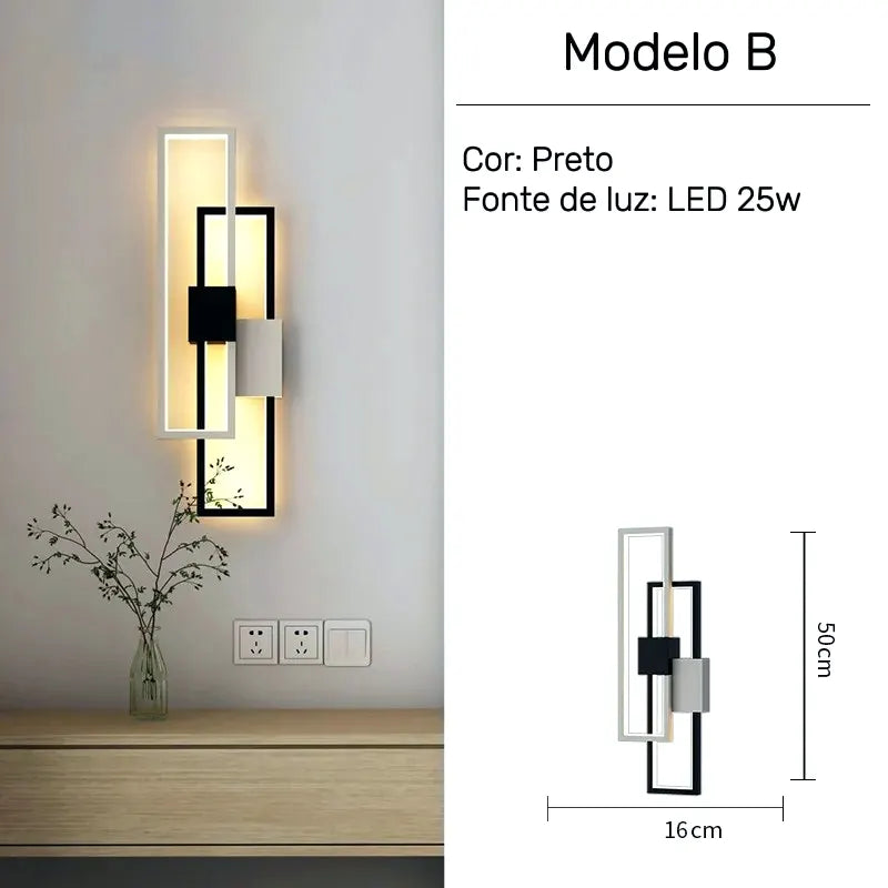 Arandela LED com Estrutura Entrelaçada Bivolt