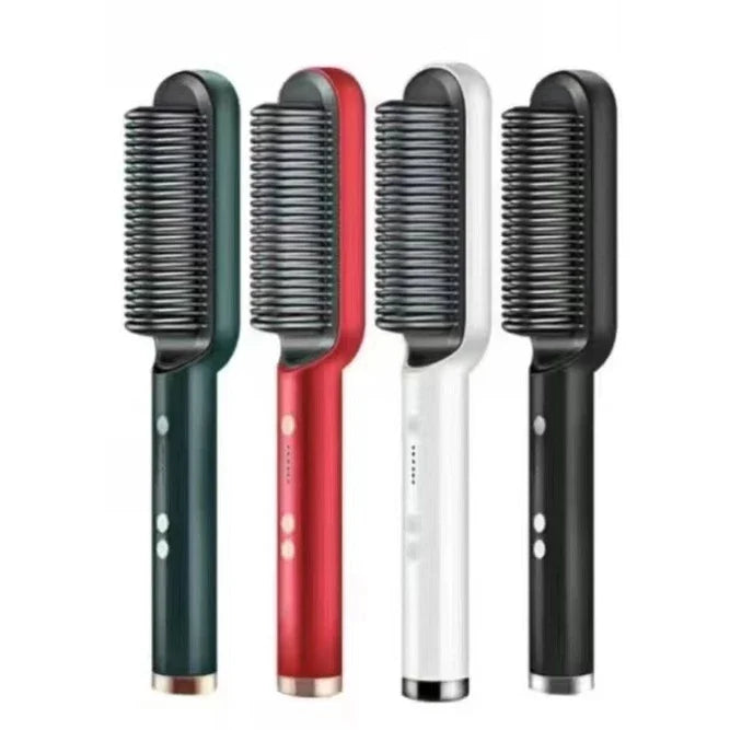 Escova alisadora bivolt 5 em 1   alisa, hidrata, modela, alinha e anti frizz