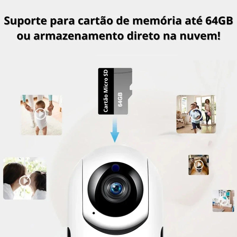 Babá Eletrônica Câmera Sem Fio Visão Noturna Infravermelho
