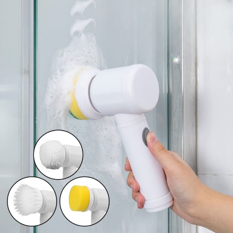 Escova de Limpeza Elétrica Multiuso Rotativa