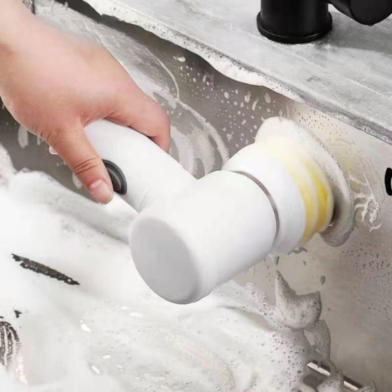 Escova de Limpeza Elétrica Multiuso Rotativa