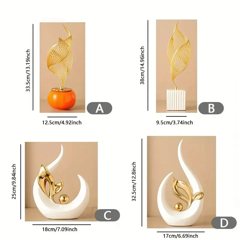 Esculturas Abstratas Premium em Cerâmica
