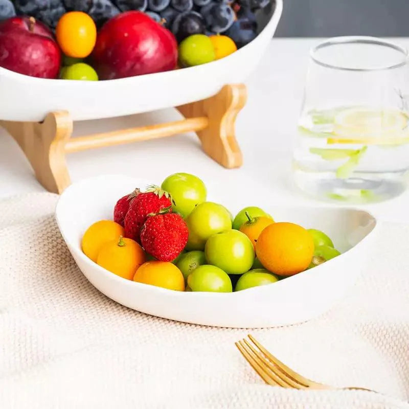 Fruteira de Mesa em Bambu com Cestas de ABS