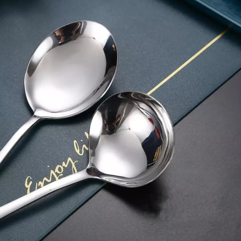 Kit Utensílios de Cozinha 6 Peças Inox Dourado ou Prata