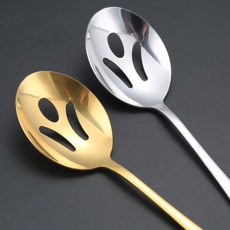 Kit Utensílios de Cozinha 6 Peças Inox Dourado ou Prata