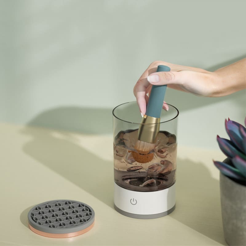 Limpador Elétrico para Pincéis de Maquiagem com Rotação Rápida
