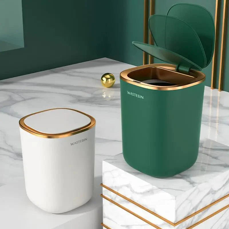 Lixeira Colorida com Sensor Inteligente e Design Sofisticado