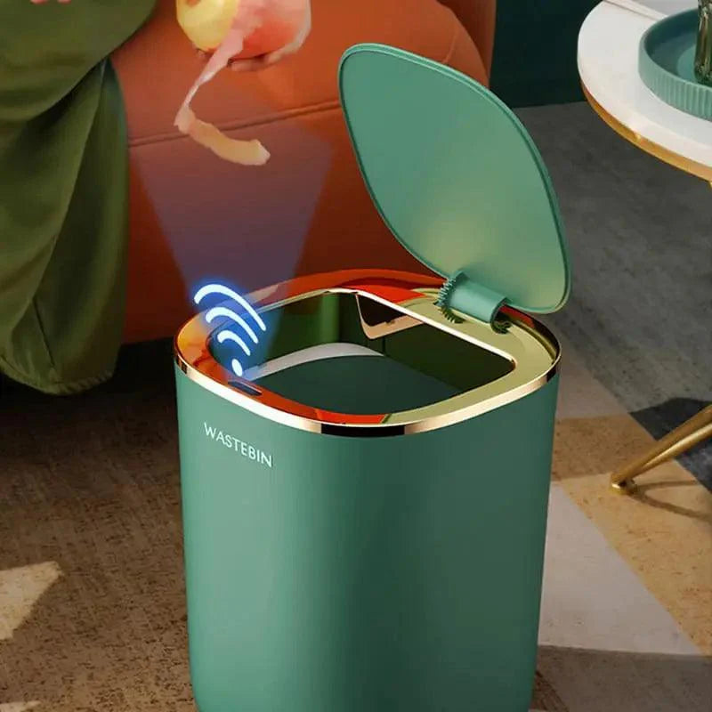 Lixeira Colorida com Sensor Inteligente e Design Sofisticado