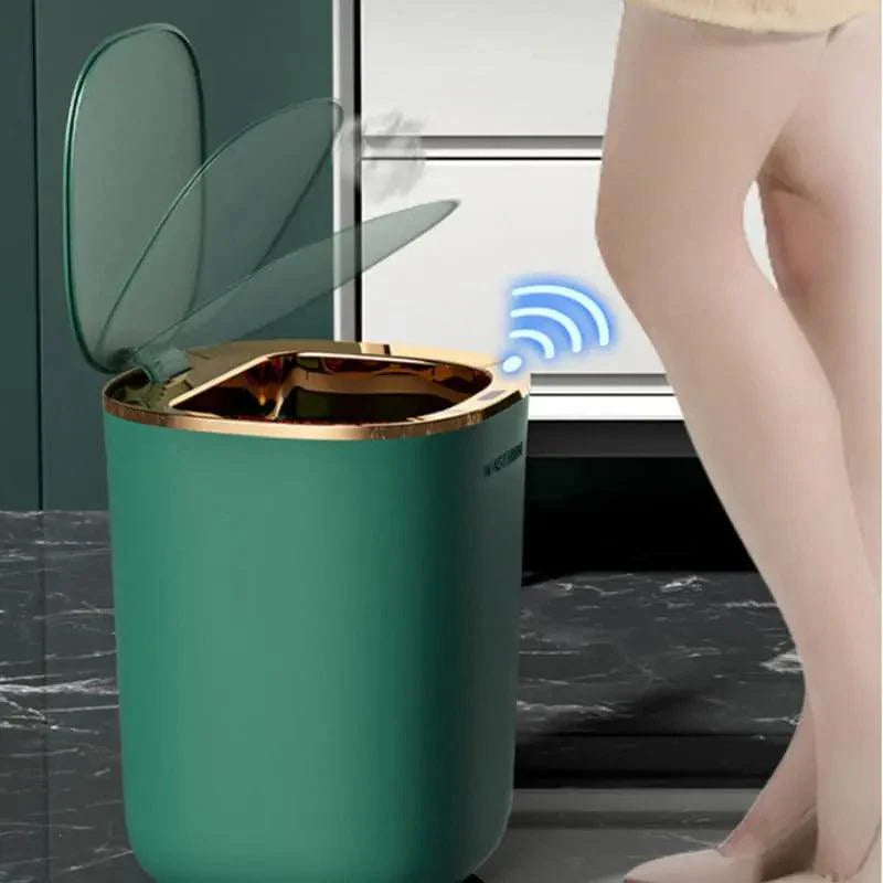 Lixeira Colorida com Sensor Inteligente e Design Sofisticado