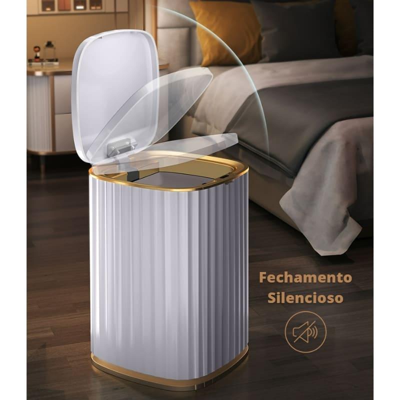 Lixeira Automática com Sensor Inteligente para Banheiro e Cozinha