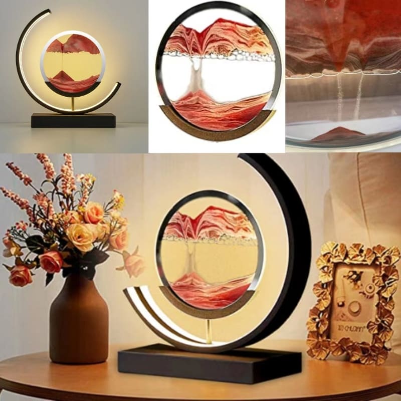 Luminária - de Mesa e Ampulheta LED Decorativa para Ambientes Aconchegantes