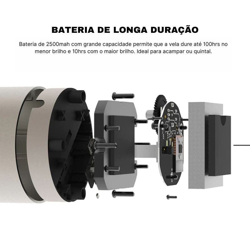 Luminária - de Mesa Decorativa Portátil LED com Controle de Intensidade
