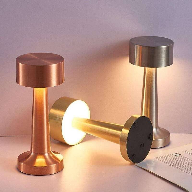 Luminária - de Mesa LED Recarregável com Design Moderno Minimalista