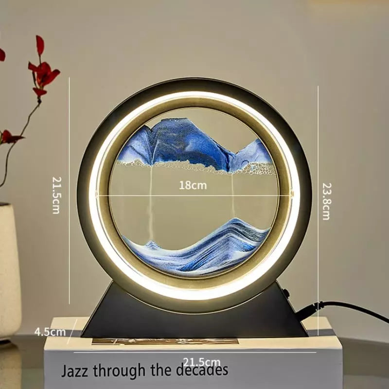 Luminária - de Mesa Ampulheta LED Decorativa para Ambientes Elegantes
