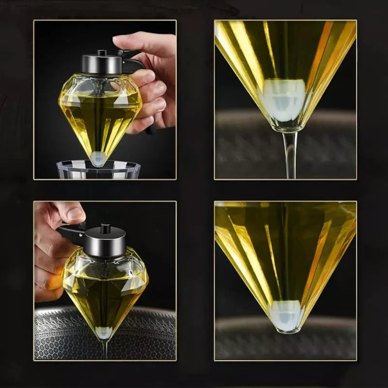 Meleira de Vidro em Formato de Diamante e Base Antiderrapante