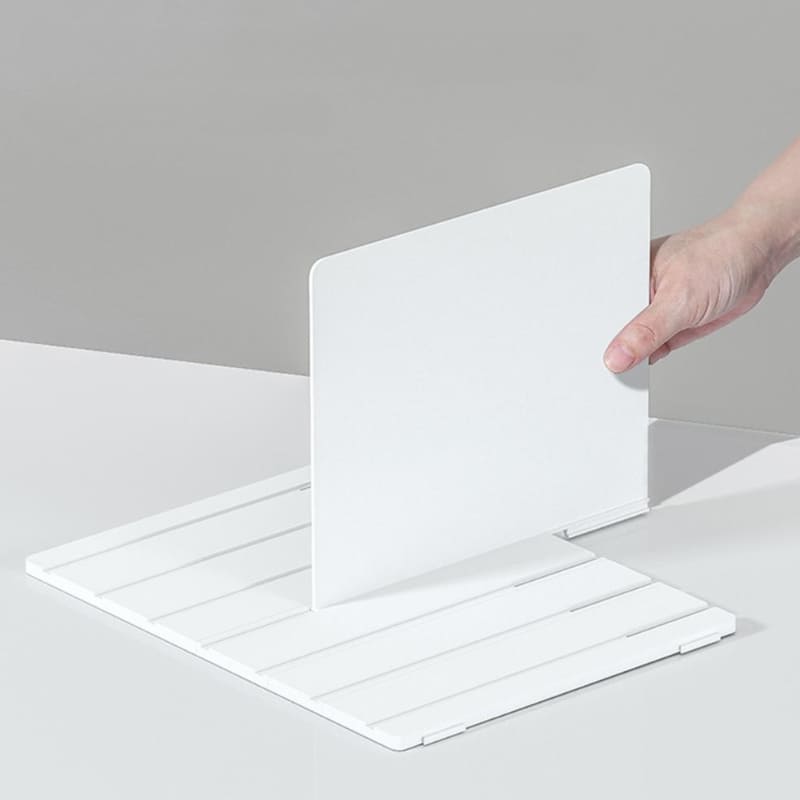 Organizador de Bolsas Acrílico Branco com Divisórias Ajustáveis