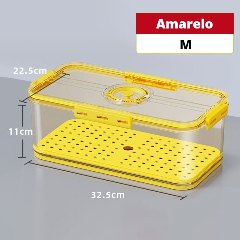 Organizador de Geladeira com Tampa e Indicador de Data