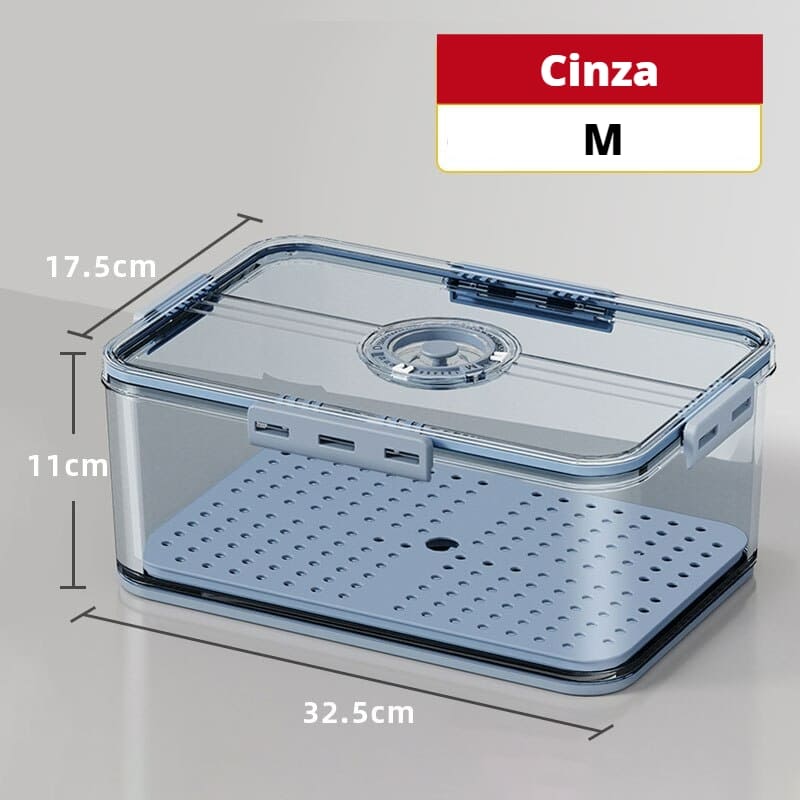 Organizador de Geladeira com Tampa e Indicador de Data