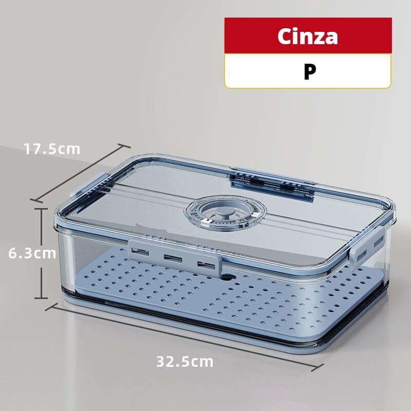 Organizador de Geladeira com Tampa e Indicador de Data