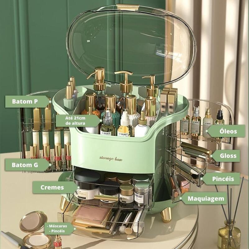 Organizador Acrílico Multiuso para Maquiagem e Cosméticos Elegante
