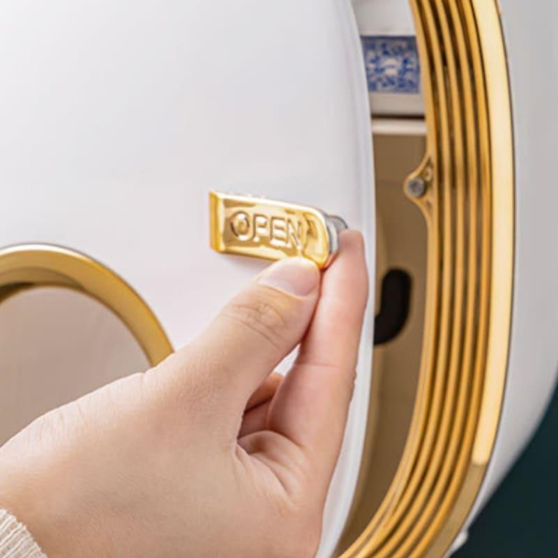 Porta Papel Higiênico de Parede com Design Retrô de Luxo