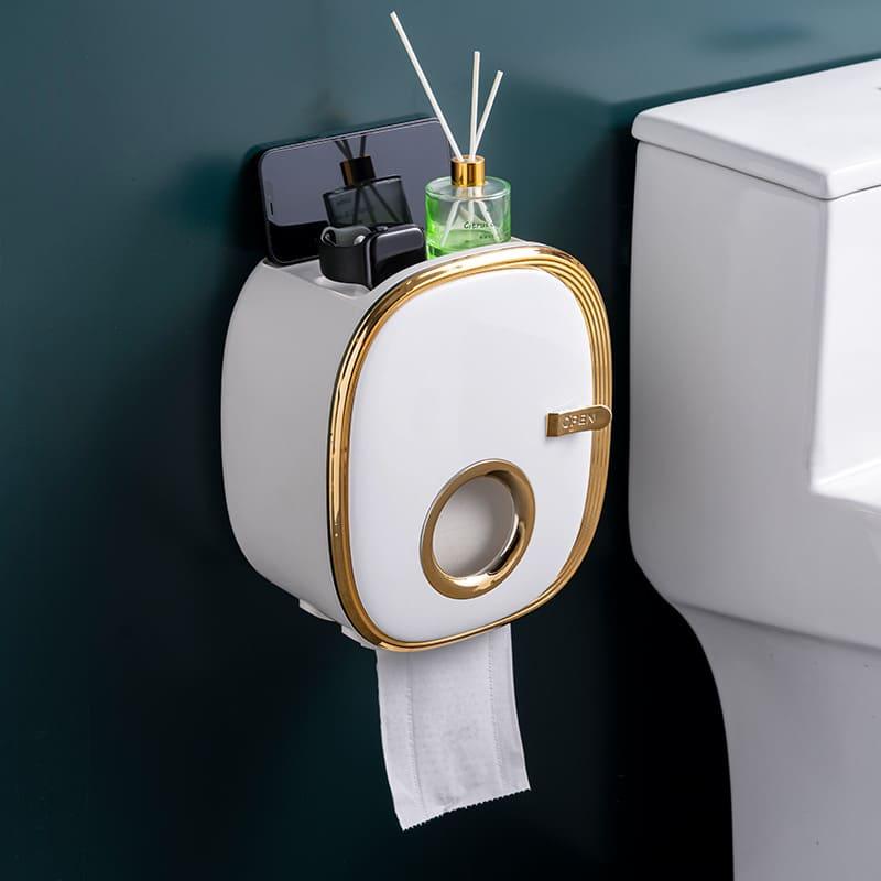 Porta Papel Higiênico de Parede com Design Retrô de Luxo