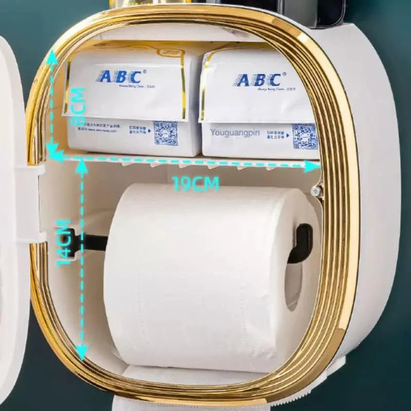 Porta Papel Higiênico de Parede com Design Retrô de Luxo