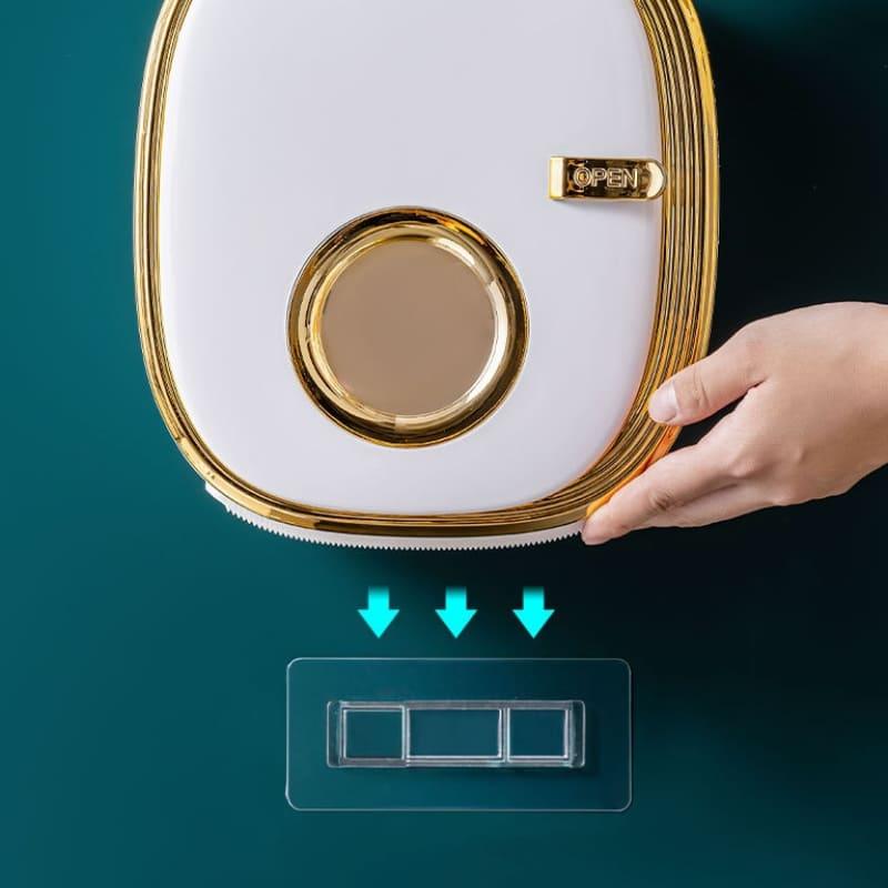 Porta Papel Higiênico de Parede com Design Retrô de Luxo