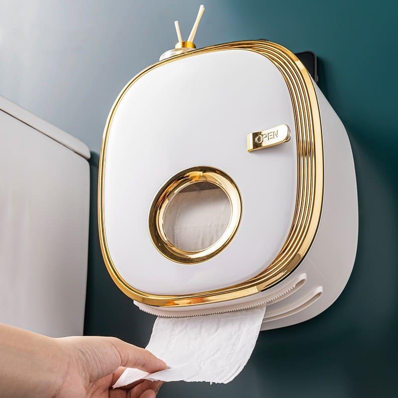 Porta Papel Higiênico de Parede com Design Retrô de Luxo
