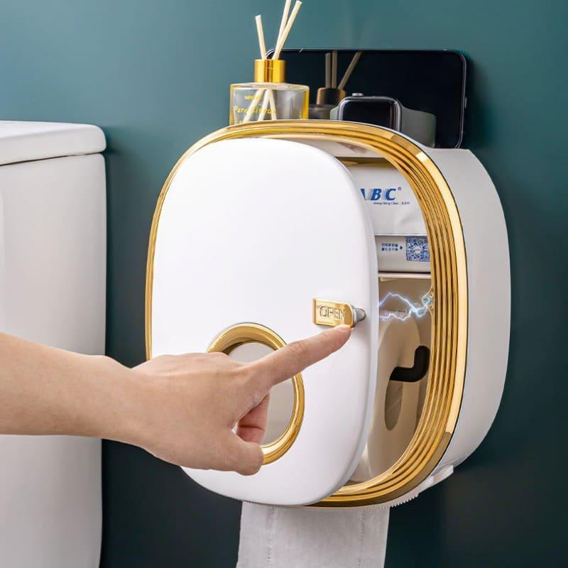 Porta Papel Higiênico de Parede com Design Retrô de Luxo