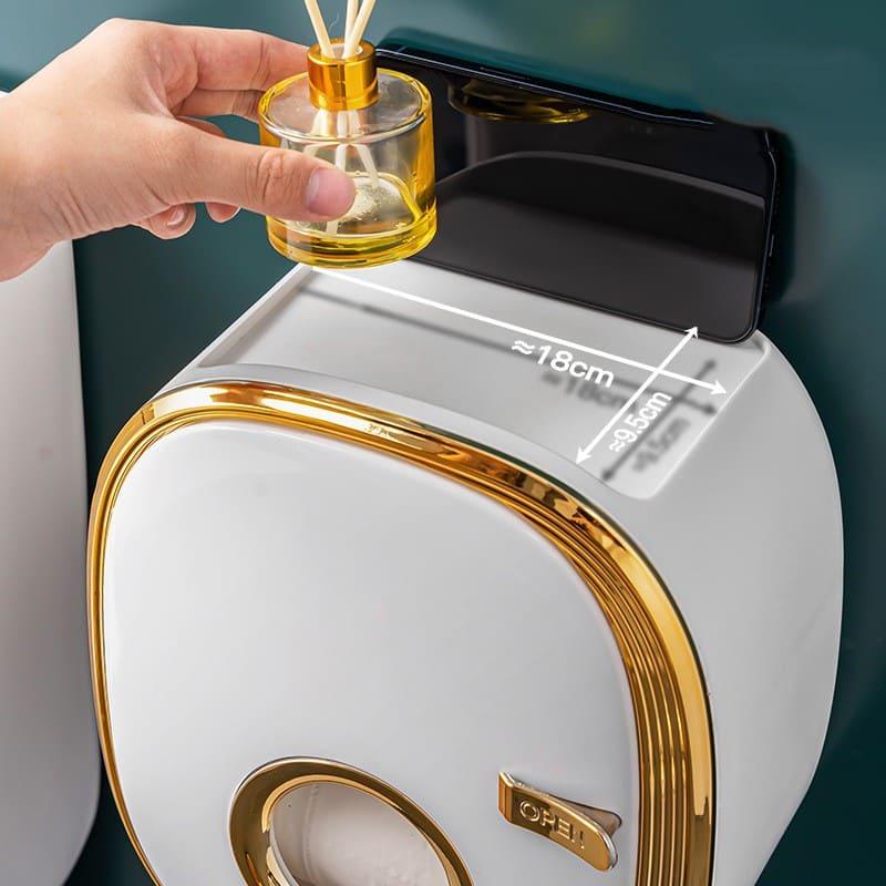 Porta Papel Higiênico de Parede com Design Retrô de Luxo